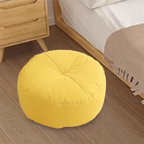 Baoblaze Coussin de Sol Rond, Coussin de Méditation, Coussin de Sol, Coussin de Soutien pour yoga, Canapé, Salon, Interieur, Bureau, Jaune - Image 2