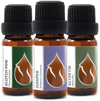Coffret Huiles Essentielles Bio "Magie de Forêt" | Pin Sylvestre + Gémévrier + Sapin Argente | 100% pur et naturel | Non dilué | Qualité ThéRapeutique | Ferme Familiale | Non OGM | 3 pièces x 10 ml