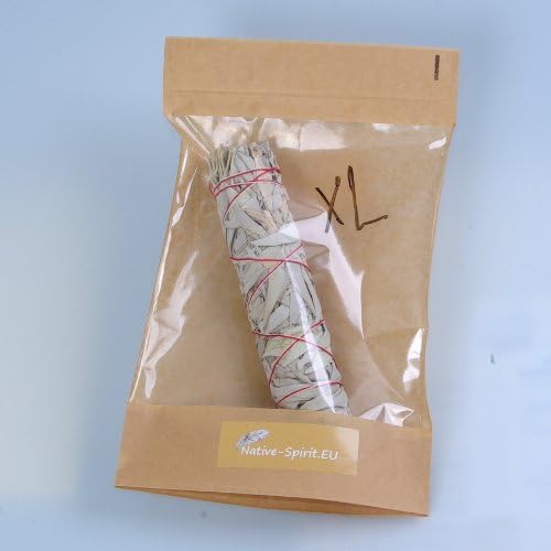 Paquet de 3: 7-8 '' SAUGE BLANCHE EN Bâton - Bâton de Fumigation - White Sage Xl Smudge / Wands 7-8 '' (~ 19m, ~ 50-65gr.) Buffalo Sage, Indian Sage, Californie Sage Sage - Image 2