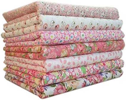 Wohlstand 7pcs / set tissu en coton pour la couture quilting patchwork home textile seririe couture quilting tissu patchwork vêlements coudre artisanat rose tilda doll tissle body (50 x 50cm)