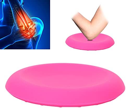 Ankroyu Coussin de Genouillère de Yoga, tapis de yoga antidérapant en silicone, Tapis de Yoga Rond Rose épais pour les Genoux pour l'entraîment, Le Fitness, Les Voyages, La Méditation - Image 8