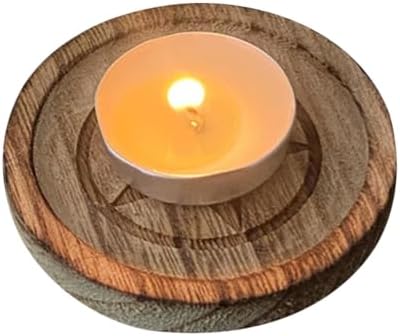 Plateau à Bijoux pour - Plateau à Bijoux - Bougeoir Pentacle en Bois - Plateau à Bijoux Vintage - Accessoire D 'coul - Image 5