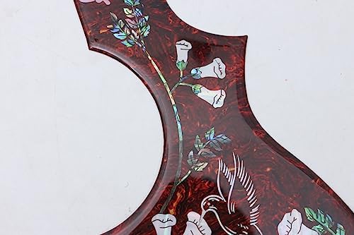 Wuqimusm pickguard colibri en ormeau pour guitare acoustique (incrustation de coquille) - Image 5
