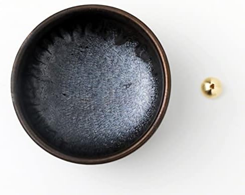 Asayu Japan Porte Encens Zen en Céramique Avec Brûeur d'Encens en Lauton pour Bâts, Récupérarator de Cendres Fabrique au Japon, Couleur - Image 6