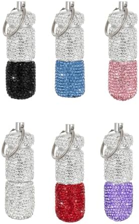RÉCIPIENT décoratif en aluminium avec détails étincelants - boîte contemporaine en cristal pour les médicaments ou petits accessoires - Image 4