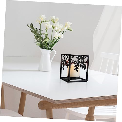 Cabilock 2 pièces lustre Dirige titules bougie drôle Décor chauffe-bougie pots à bougies bougies fantômes ritual lumière chiminée mariage chandelles bougeères noir - Image 2