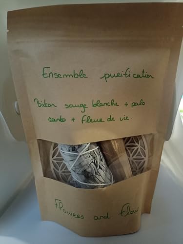Purification d'ensemble Palo Santo, Sauge Blanche et Fleur de Vie - Image 2