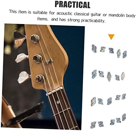 Toyvian 60 pièces points sonores de touche point de touche coquille d'ormeau pour la mandoline guitare instruments de musique incrustations de coquille d'Ormeau Points pour la mandoline - Image 8