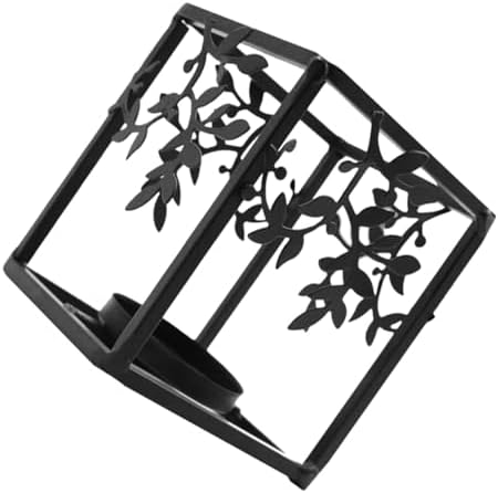 Cabilock 2 pièces lustre Dirige titules bougie drôle Décor chauffe-bougie pots à bougies bougies fantômes ritual lumière chiminée mariage chandelles bougeères noir - Image 9
