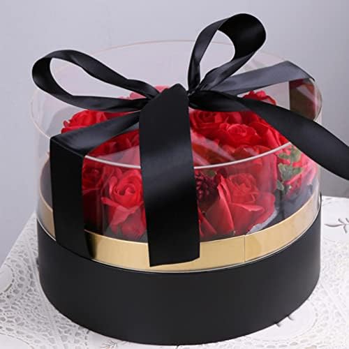 Shineofi Boîtes de Faveur de Mariage Boîtes d'Affichage Rondes en Acrylique Arrangements transparents Avec Fenêtre Boîte D 'pour la Saint-Valentin Fête des Méres - Image 6
