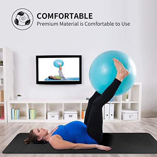 Cambivo Tapis Yoga TPE 213cm x 81cm x 6 mm, tapis de sport antidérapant, tapis de yoga matym wet Pilates, fitness, Sport Maison, méditation - Image 6