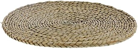 Pouf rond en pelle tatami coussin baie vitrée tapis de sol pelle tatami futon coussin pique-nique futon coussin tapis de méditation pour la maisonneux yoga pique-nique quatrenitures - Image 3