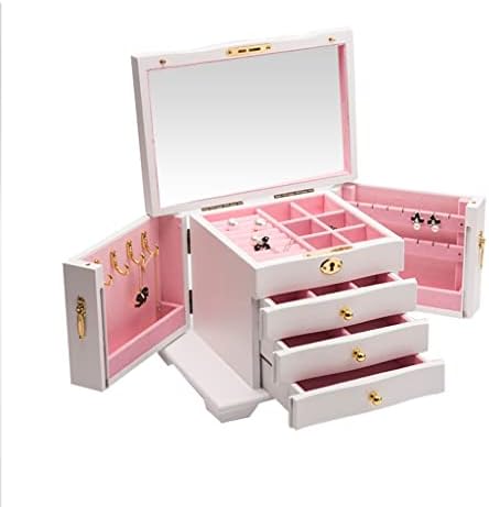 Ozbme boîte de rangement créatif en bois pour boucles d'Oreilles et bijoux, boîte à bijoux couler des bracelets, colliers et bracelets