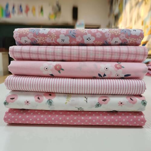 Lot de 6 TISSUS PRÉDÉCUSES EN COTON À MOTIF FLORAL, DOUX AU TACHER, FAIT À LA MAIN (25 x 25 cm) - Image 6
