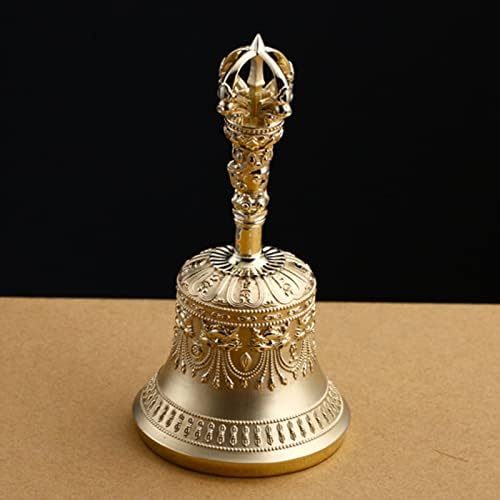 Cloche Tibéaine Purpeledip, La Cloche est Gravée Avec Un Design vif et Engageant et est utilisée comme Cloche d'invocation pour Les Prières de Méditation Ritulles Bouddhistes. - Image 8