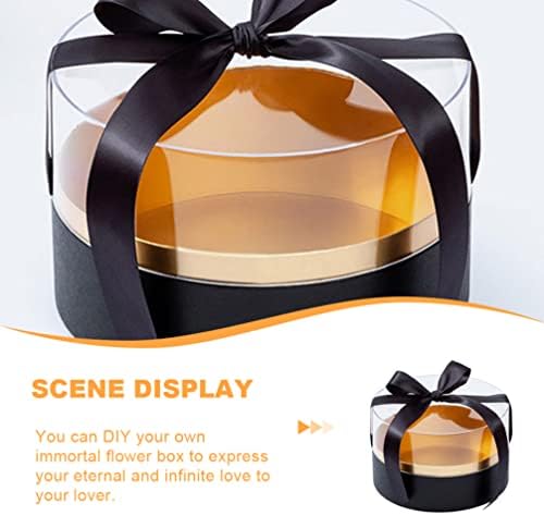 Shineofi Boîtes de Faveur de Mariage Boîtes d'Affichage Rondes en Acrylique Arrangements transparents Avec Fenêtre Boîte D 'pour la Saint-Valentin Fête des Méres - Image 8