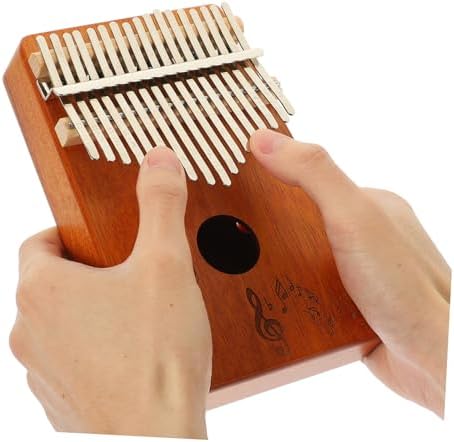 1 Jeu kalimba 17 tonnes pouce cadeaux pour adultes instrument de musique kalimba instruments de musique kalimba marimba mini-instruments acajou piano petit instrument de musique - Image 6