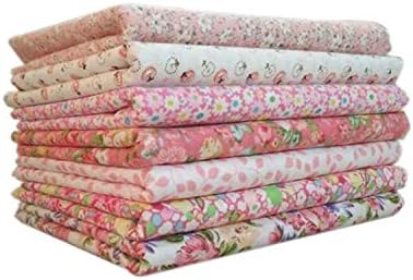 Wohlstand 7pcs / set tissu en coton pour la couture quilting patchwork home textile seririe couture quilting tissu patchwork vêlements coudre artisanat rose tilda doll tissle body (50 x 50cm) - Image 6