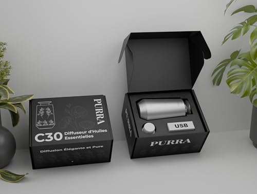 Purra C30 Diffuseur d'Huiles Essentielles - Portable et rechargeable, idéal pour la voix, Bureau Ou Chambre et cadeau, Technologie Avance, Sans Eau et Sans Chaleur, Design Élégant - Image 8