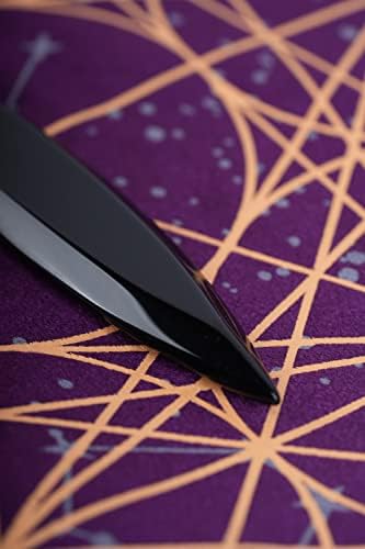 Outil ritual wicca de poignard athame d'obsidienne, quatrenitures et outouls wiccan de pentacle de Pierre gemme noire pour alter (non aiguisés) - Image 9