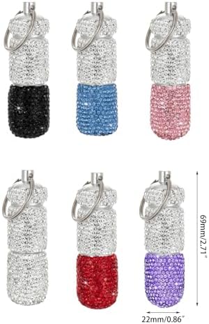 RÉCIPIENT décoratif en aluminium avec détails étincelants - boîte contemporaine en cristal pour les médicaments ou petits accessoires - Image 3