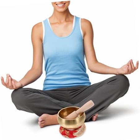 5 Ensembles bol Sonore de Bouddha Outil de Méditation Bol Népal Bol de Prière Bol de Pleine Conscience Fournitures de Méditation Bol de Méditation Yoga Bol Gong Bol Zen Bol de Musique Bouddhiste en - Image 3