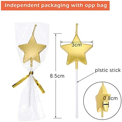 Bougie D'Anversaire en Forme d'Étoile, 6 PCS Bougies Deco de Gâteau pour les enfants et adultes Accessoires de décoration de gâteau pour la fête d'Aniversaire et Mariage Argent - Image 5