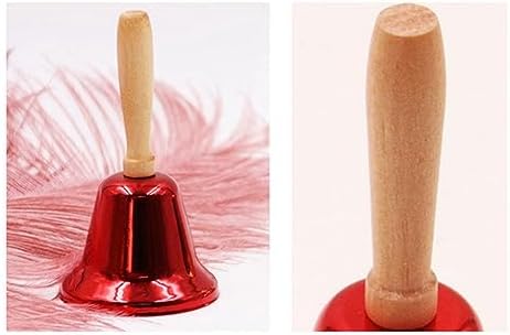 Wernfale 4 pcs mini table Cloche à Cloche de Bureau pour Cloche de Service pour artisanat Cloche pour professeur -Manger Cloche à Main - Image 5