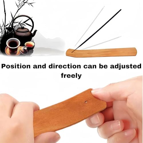 Dugegayl Porte-Bâton d'Encens, 4PCS prend en charge les encens en Bois, Léger, durable et portable, Parfait pour les Amateurs - Image 3