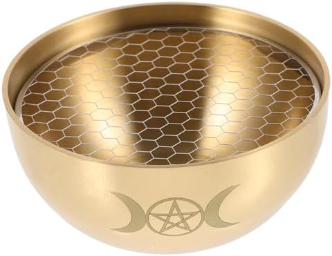 Biudeco bol en laiton exquis pour quatre naissances sacrificielles décoration d'Autel sacré Accessoire d'Halloween