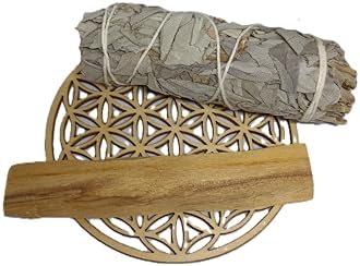 Purification d'ensemble Palo Santo, Sauge Blanche et Fleur de Vie
