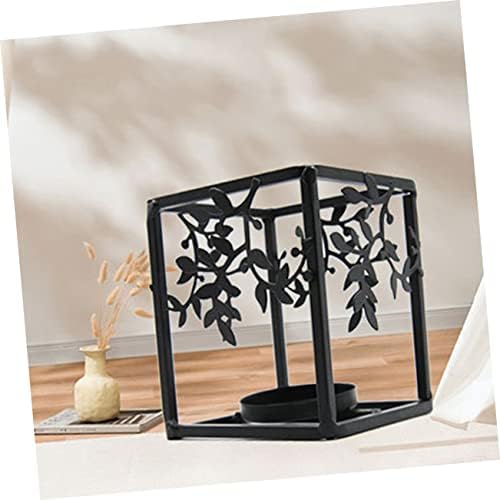 Cabilock 2 pièces lustre Dirige titules bougie drôle Décor chauffe-bougie pots à bougies bougies fantômes ritual lumière chiminée mariage chandelles bougeères noir - Image 7