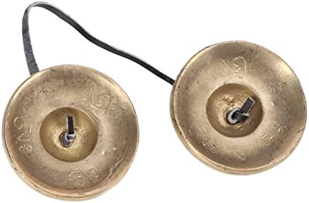 Cloche de Cymbales Tibéinees Tingsha, Petites cymbales tibéneres 6,8 cm, cloches de cymbales de méditation de yoga en laiton portables - Image 9