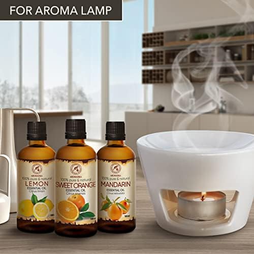 Ensemble Huiles Essentielles - 3x100ml - He Citron - He Orange - He Mandarine - Kit Huiles Essentielles Aromathérapie pour les diffuseurs - Huiles de Bain - Pure et Naturelle - Image 2