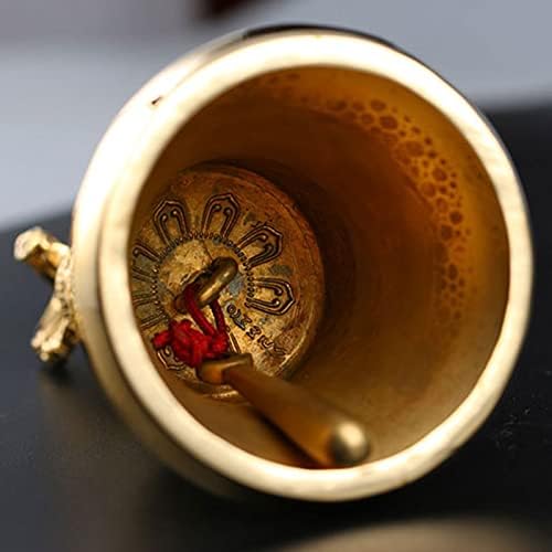 Cloche Tibéaine Purpeledip, La Cloche est Gravée Avec Un Design vif et Engageant et est utilisée comme Cloche d'invocation pour Les Prières de Méditation Ritulles Bouddhistes. - Image 7