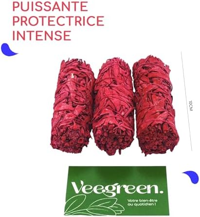 3 Sauges Sang de Dragon Purification à Brueler │Encens naturel pour rituel et méditation│sauge Blanche salvia apana amérinienne Avec Résine de Sang de Dragon Rouge │bougie Odeur bien-soi-soi- - Image 4