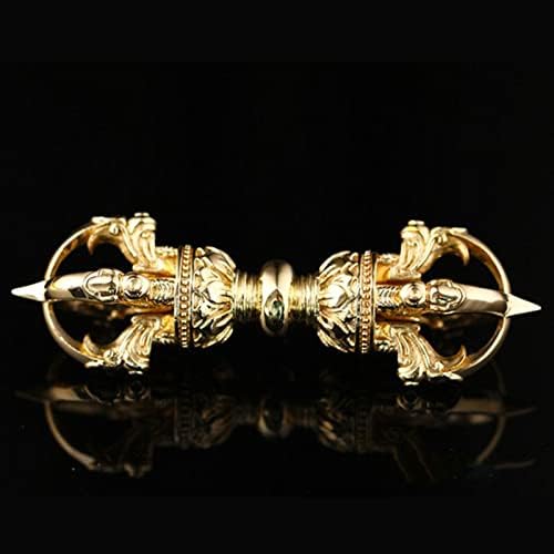 Cloche Tibéaine Purpeledip, La Cloche est Gravée Avec Un Design vif et Engageant et est utilisée comme Cloche d'invocation pour Les Prières de Méditation Ritulles Bouddhistes. - Image 3