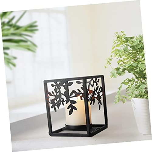 Cabilock 2 pièces lustre Dirige titules bougie drôle Décor chauffe-bougie pots à bougies bougies fantômes ritual lumière chiminée mariage chandelles bougeères noir - Image 8