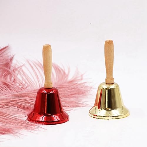 Wernfale 4 pcs mini table Cloche à Cloche de Bureau pour Cloche de Service pour artisanat Cloche pour professeur -Manger Cloche à Main - Image 3