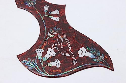 Wuqimusm pickguard colibri en ormeau pour guitare acoustique (incrustation de coquille) - Image 7