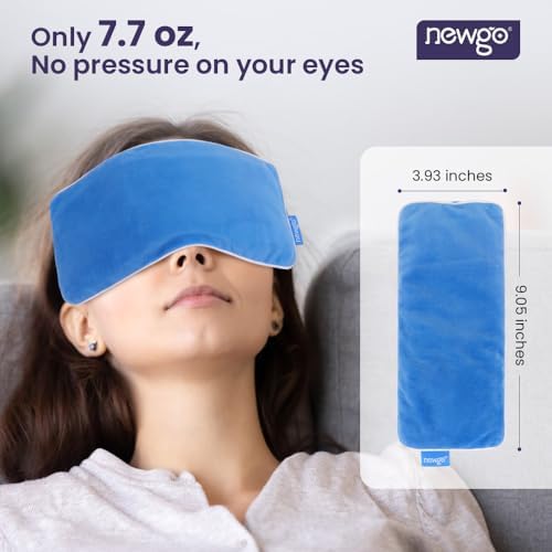 Newgo masque couler les yeux sec - coussin doux pour les yeux - Avec lavande et graines de lin - couler le yoga, détente et méditation - Image 4