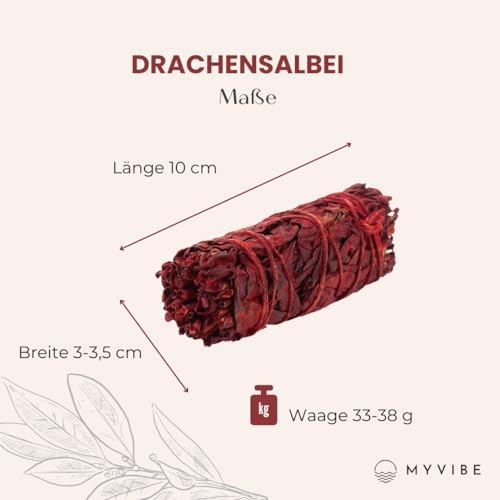 Myvibe Encens - Encens Saugeà Brueler - Bâton d'Encens Parfumé - Naturel, Sans aunun additif - Sang de Dragon - Sauge Rouge 1 Pièce. Et Sauge Blanche 1 pc. Ensemble - Image 5