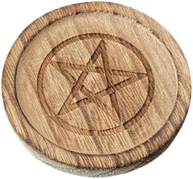 Plateau à Bijoux pour - Plateau à Bijoux - Bougeoir Pentacle en Bois - Plateau à Bijoux Vintage - Accessoire D 'coul
