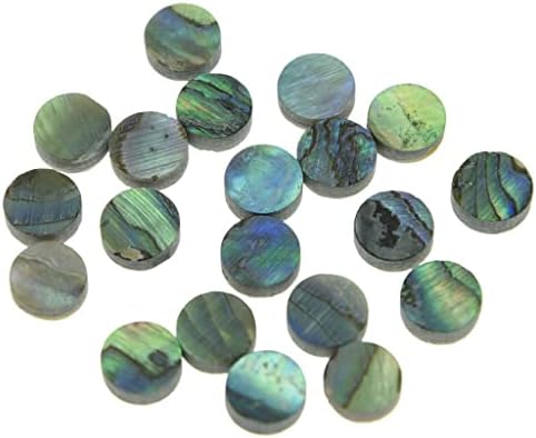 Dopro Rothko et Frost Lot de 20 points en nacre d'ormeau pour guitare Basse de Nouvelle-Zélande 6 x 2 mm