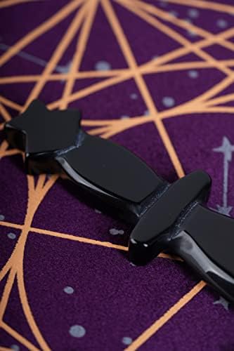 Outil ritual wicca de poignard athame d'obsidienne, quatrenitures et outouls wiccan de pentacle de Pierre gemme noire pour alter (non aiguisés) - Image 10