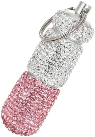 RÉCIPIENT décoratif en aluminium avec détails étincelants - boîte contemporaine en cristal pour les médicaments ou petits accessoires - Image 7