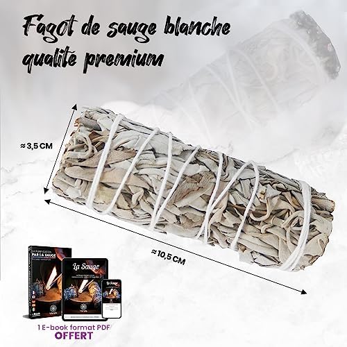Vibratis Sauge Blanche de Purification à Brueler 5x | Lot de 5 Bâtonnets d'Encens de Sauge Blanche de Californie (𝗦𝗮𝘁𝗶𝘀𝗳𝗮𝗶𝘁 𝗼𝘂 𝗥𝗲𝗺𝗯𝗼𝘂𝗿𝘀𝗲) - Image 6