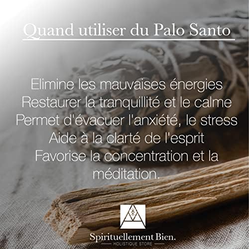 Baton Sauge Blanche à Bruler Salvia Apiana 95gr + Bois Palo Santo - Sauge Blanche Purification A Bruler Naturel - Fumigation et Ritual de purification Maison - Image 6