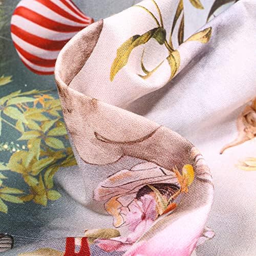 Craftnine Tissu Coton Imprimé Arty Cirque et VÉGÉTATIONS SUR FORT BEIGE - PAR 50 CM - Image 2