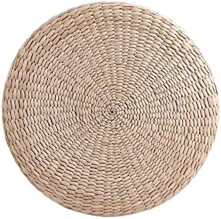 Rehomy pouf tatami coussin de siège 40 cm rond pouf tatami coussin de sol pelle méditation tapis de yoga doux